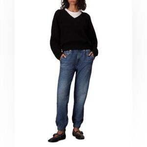 rag & bone Miramar Fleece Terry High Rise Ankle Jogger Jeans in Grove